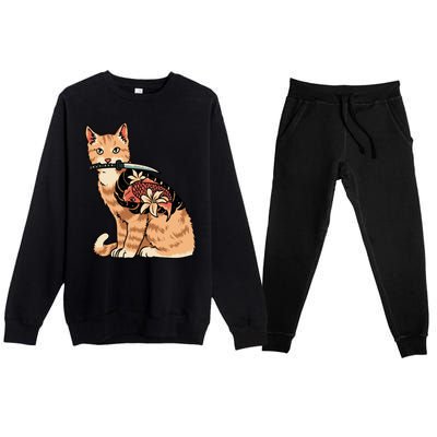 Catana Japanese Samurai Premium Crewneck Sweatsuit Set