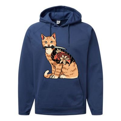 Catana Japanese Samurai Performance Fleece Hoodie