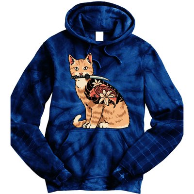 Catana Japanese Samurai Tie Dye Hoodie