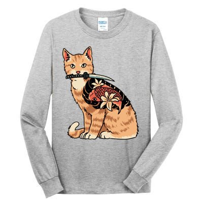 Catana Japanese Samurai Tall Long Sleeve T-Shirt