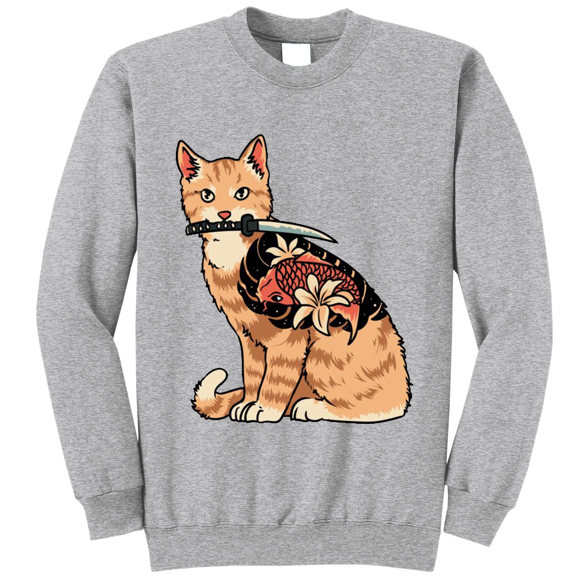 Catana Japanese Samurai Tall Sweatshirt