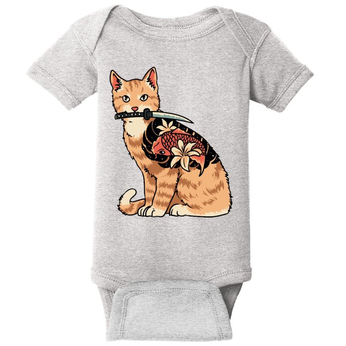 Catana Japanese Samurai Baby Bodysuit