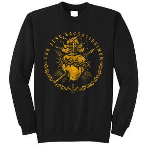 Cor Jesu Sacratissimum Sacred Heart Of Jesus Catholic Faith Sweatshirt