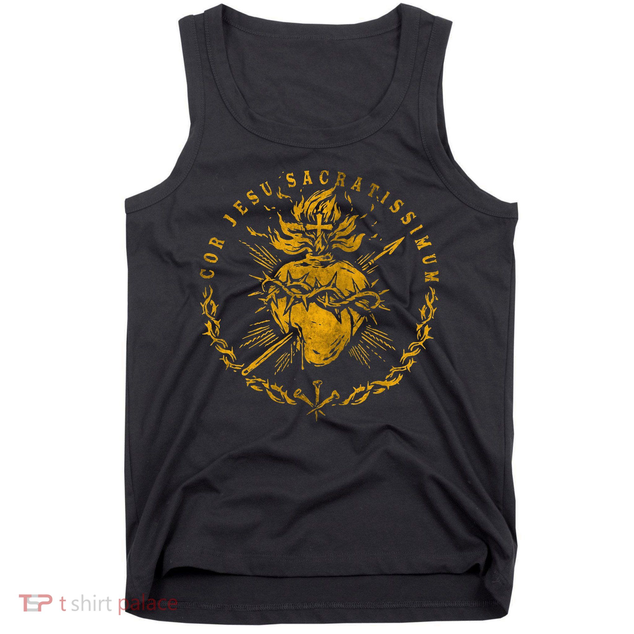 Cor Jesu Sacratissimum Sacred Heart Of Jesus Catholic Faith Tank Top