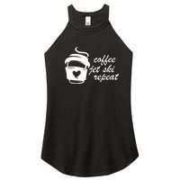 Coffee Jet Ski Repeat Gift For Skier Women's Perfect Tri Rocker Tank