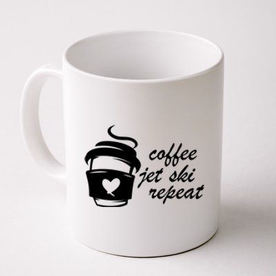 Coffee Jet Ski Repeat Gift For Skier Coffee Mug