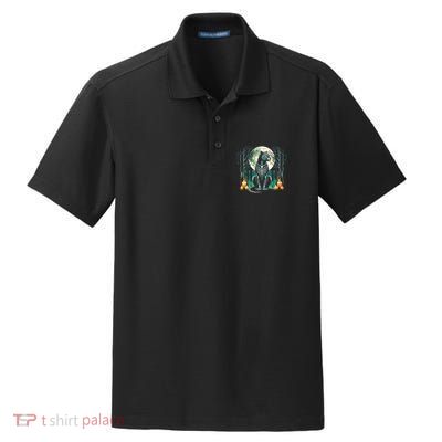 Cool Jaguar Skeleton Halloween Christmas Birthday Dry Zone Grid Polo