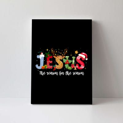 Christian Jesus The Reason Xmas Holiday Season Christmas Canvas