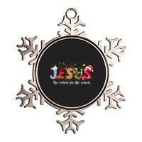 Christian Jesus The Reason Xmas Holiday Season Christmas Metallic Star Ornament