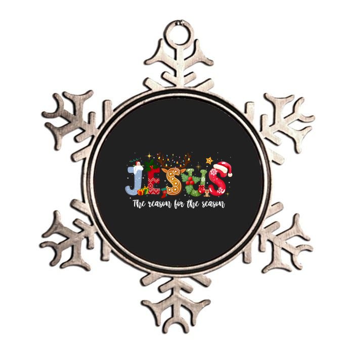 Christian Jesus The Reason Xmas Holiday Season Christmas Metallic Star Ornament