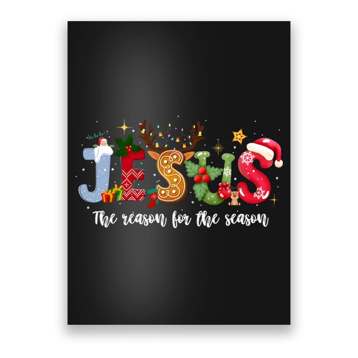 Christian Jesus The Reason Xmas Holiday Season Christmas Poster