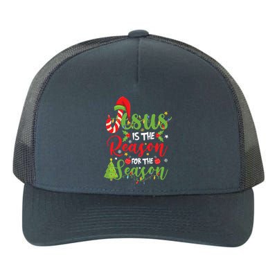 Christian Jesus The Reason Christmas Stocking Stuffer Gifts Yupoong Adult 5-Panel Trucker Hat