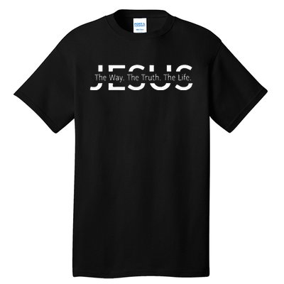 Christ Jesus The Way. The Truth. The Life Blessed Christians Tall T-Shirt