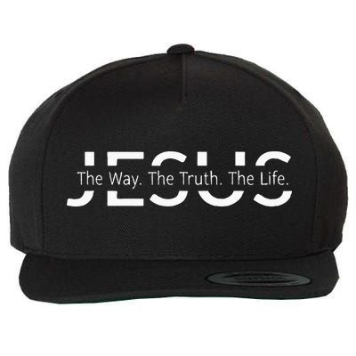 Christ Jesus The Way. The Truth. The Life Blessed Christians Wool Snapback Cap