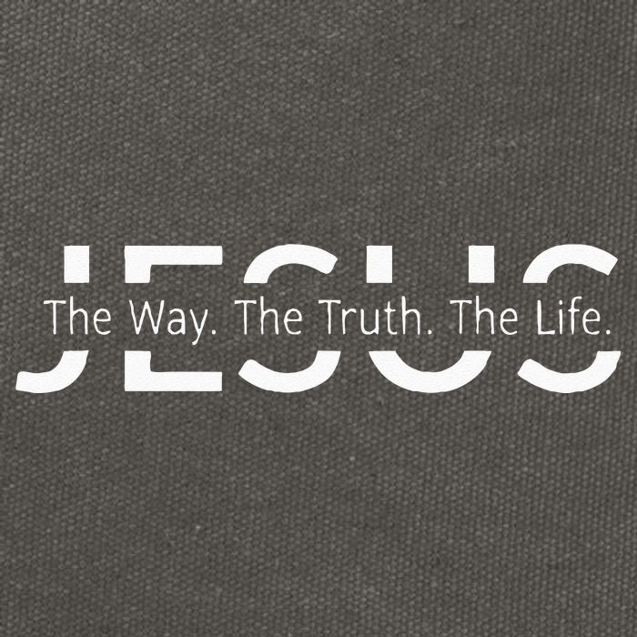 Christ Jesus The Way. The Truth. The Life Blessed Christians Cotton Canvas Backpack