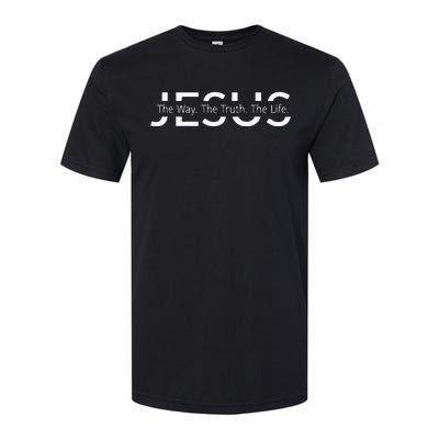 Christ Jesus The Way. The Truth. The Life Blessed Christians Softstyle CVC T-Shirt