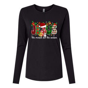 Christian Jesus The Reason Candy Cane Xmas Holiday Season Great Gift Womens Cotton Relaxed Long Sleeve T-Shirt