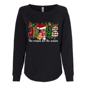 Christian Jesus The Reason Candy Cane Xmas Holiday Season Great Gift Womens California Wash Sweatshirt