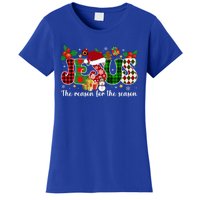 Christian Jesus The Reason Candy Cane Xmas Holiday Season Great Gift Women's T-Shirt