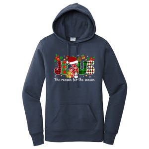 Christian Jesus The Reason Candy Cane Xmas Holiday Season Great Gift Women's Pullover Hoodie