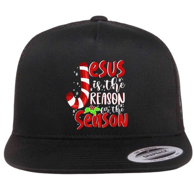 Christian Jesus The Reason Christmas Matching Family Funny Gift Flatbill Hat