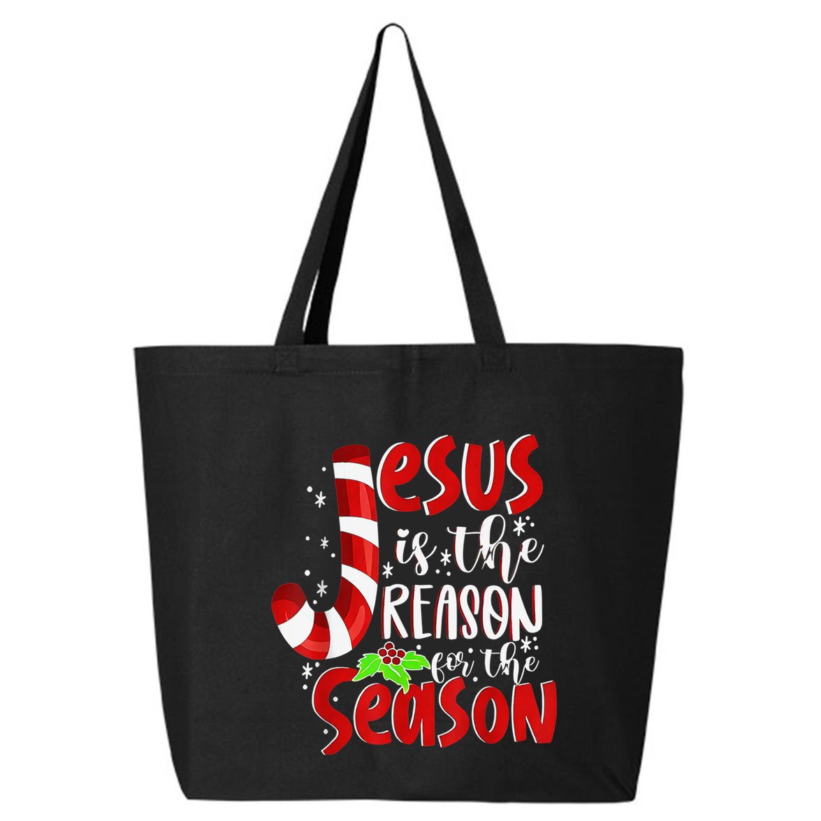 Christian Jesus The Reason Christmas Matching Family Funny Gift 25L Jumbo Tote