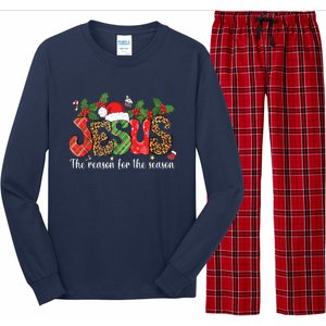 Christian Jesus The Reason Xmas Holiday Season Christmas Long Sleeve Pajama Set