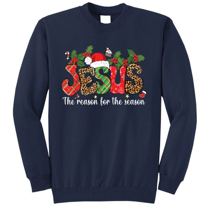 Christian Jesus The Reason Xmas Holiday Season Christmas Tall Sweatshirt