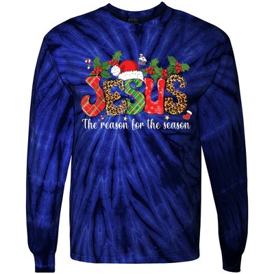 Christian Jesus The Reason Xmas Holiday Season Christmas Tie-Dye Long Sleeve Shirt