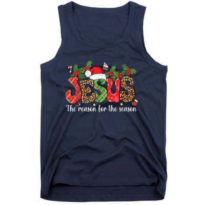 Christian Jesus The Reason Xmas Holiday Season Christmas Tank Top