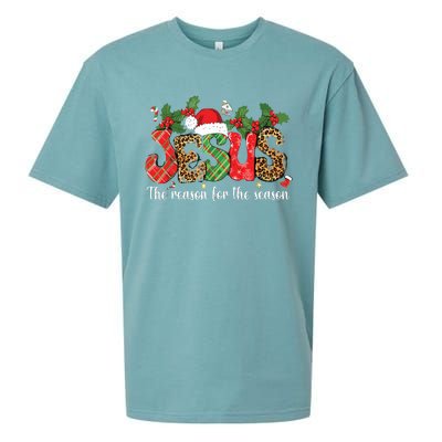 Christian Jesus The Reason Xmas Holiday Season Christmas Sueded Cloud Jersey T-Shirt