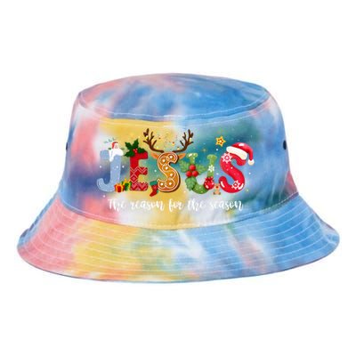 Christian Jesus The Reason Xmas Holiday Season Christmas Tie Dye Newport Bucket Hat