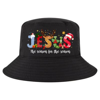 Christian Jesus The Reason Xmas Holiday Season Christmas Cool Comfort Performance Bucket Hat