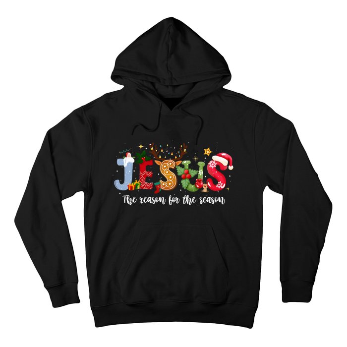 Christian Jesus The Reason Xmas Holiday Season Christmas Hoodie