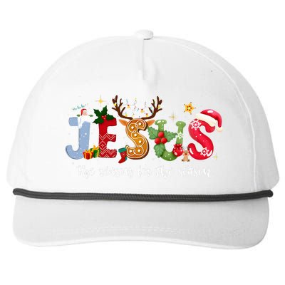 Christian Jesus The Reason Xmas Holiday Season Christmas Snapback Five-Panel Rope Hat