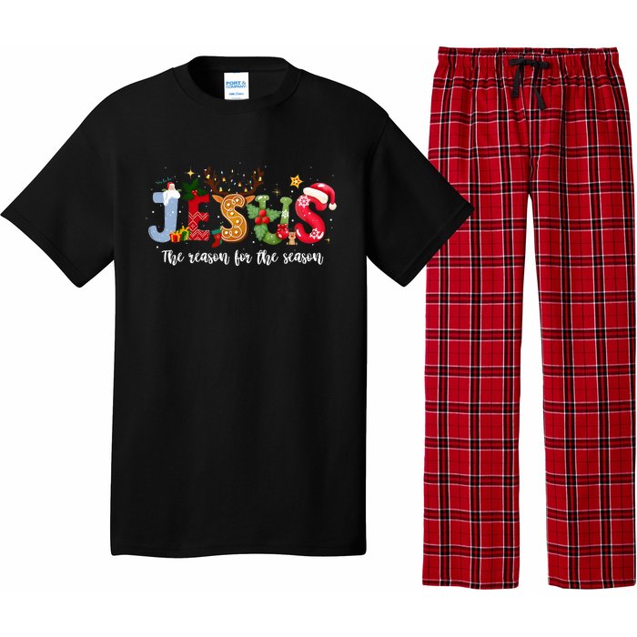 Christian Jesus The Reason Xmas Holiday Season Christmas Pajama Set