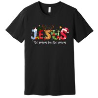 Christian Jesus The Reason Xmas Holiday Season Christmas Premium T-Shirt