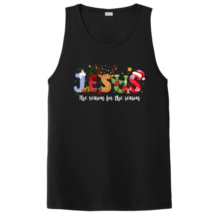 Christian Jesus The Reason Xmas Holiday Season Christmas PosiCharge Competitor Tank