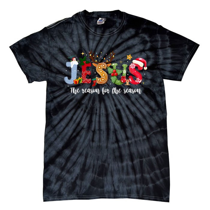 Christian Jesus The Reason Xmas Holiday Season Christmas Tie-Dye T-Shirt