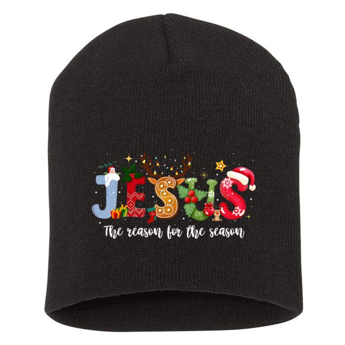 Christian Jesus The Reason Xmas Holiday Season Christmas Short Acrylic Beanie