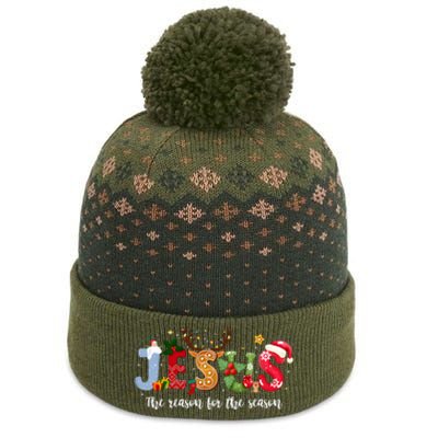 Christian Jesus The Reason Xmas Holiday Season Christmas The Baniff Cuffed Pom Beanie