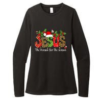 Christian Jesus The Reason Xmas Holiday Season Christmas Womens CVC Long Sleeve Shirt