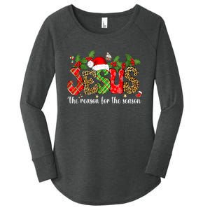 Christian Jesus The Reason Xmas Holiday Season Christmas Women's Perfect Tri Tunic Long Sleeve Shirt