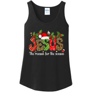 Christian Jesus The Reason Xmas Holiday Season Christmas Ladies Essential Tank