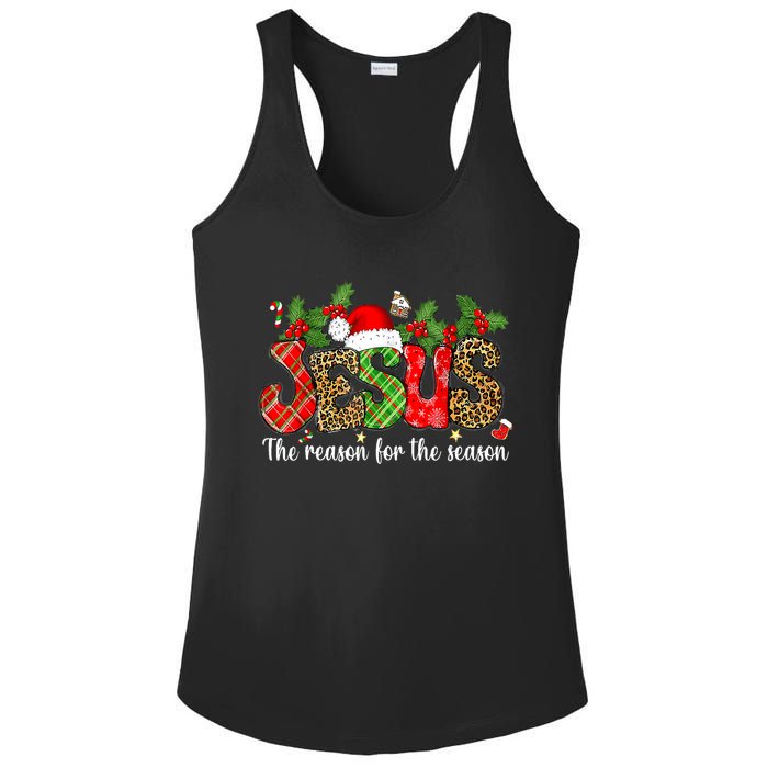 Christian Jesus The Reason Xmas Holiday Season Christmas Ladies PosiCharge Competitor Racerback Tank