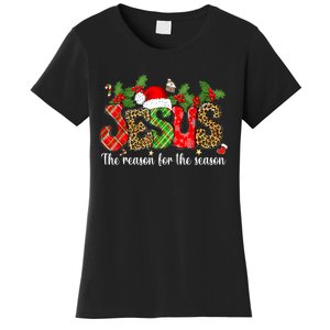 Christian Jesus The Reason Xmas Holiday Season Christmas Women's T-Shirt