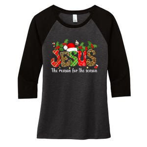 Christian Jesus The Reason Xmas Holiday Season Christmas Women's Tri-Blend 3/4-Sleeve Raglan Shirt