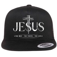Christian Jesus The Way The Truth The Life John 146 Flat Bill Trucker Hat