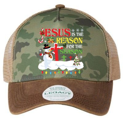 Christian Jesus The Reason Christmas Stocking Stuffer Gifts Legacy Tie Dye Trucker Hat