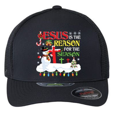 Christian Jesus The Reason Christmas Stocking Stuffer Gifts Flexfit Unipanel Trucker Cap